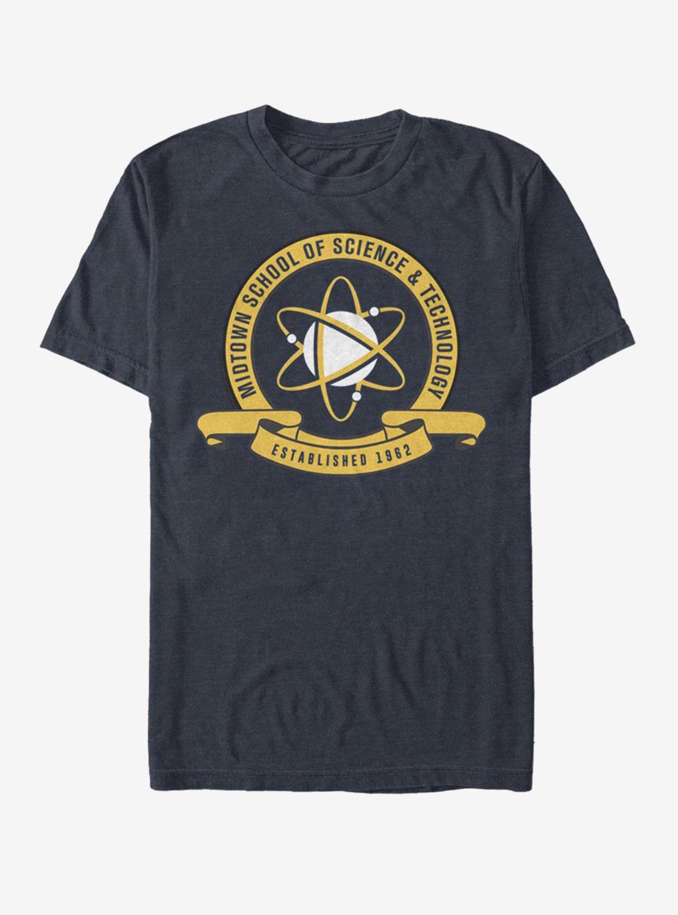 Marvel Spider-Man Midtown School Emblem T-Shirt, DARK NAVY, hi-res