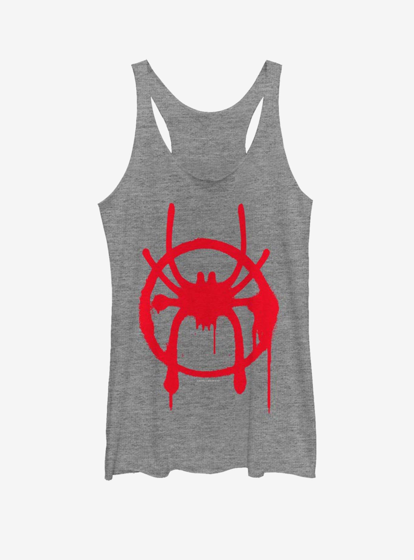 Marvel Spider-Man : Into The Spiderverse Miles Symbol Womens Tank Top