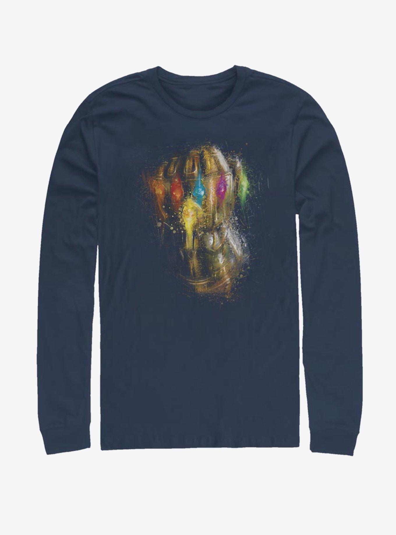 Marvel Spider-Man Painting Glove Long-Sleeve T-Shirt, NAVY, hi-res