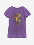 Marvel Spider-Man Painting Glove Youth Girls T-Shirt, PURPLE BERRY, hi-res