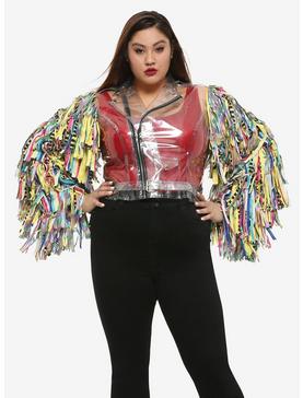 Her Universe DC Comics Birds Of Prey Harley Quinn Caution Tape Cosplay Jacket Plus Size, , hi-res