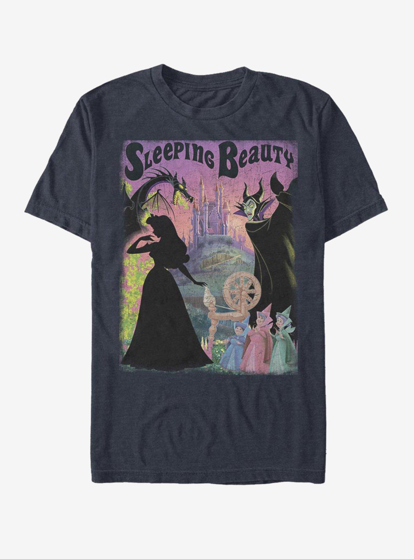 Disney Sleeping Beauty Poster T-Shirt, DARK NAVY, hi-res