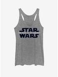 Star Wars The Rise Of Skywalker Logo Womens Tank Top, GRAY HTR, hi-res