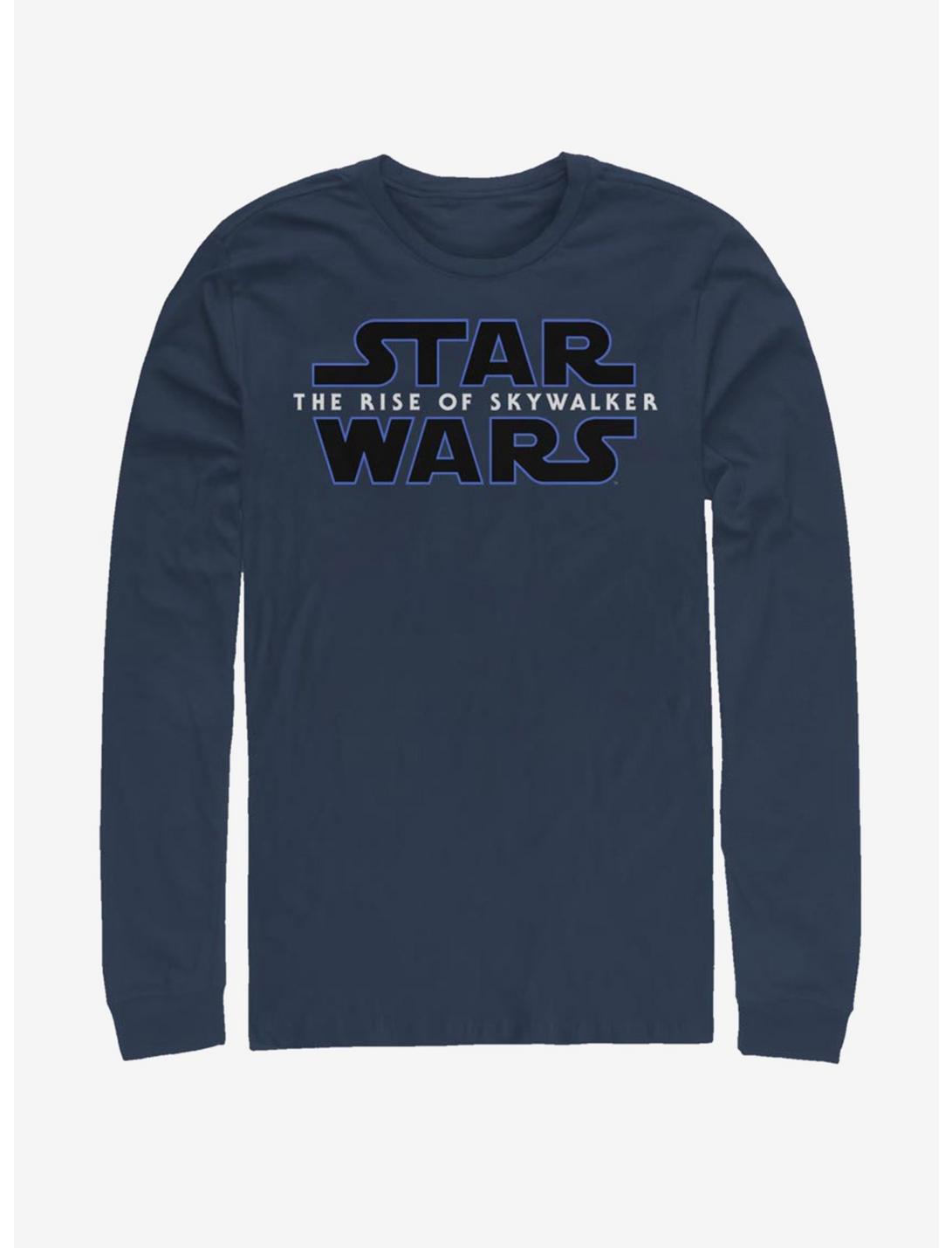 Star Wars The Rise Of Skywalker Logo Long-Sleeve T-Shirt, NAVY, hi-res