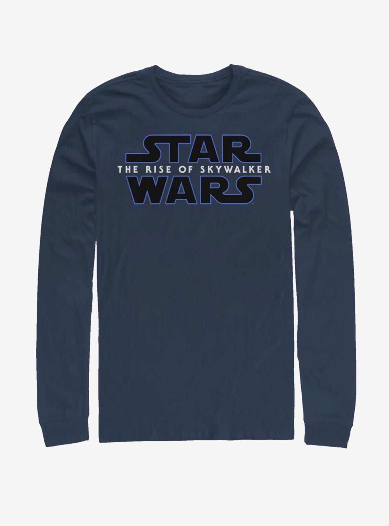 Star Wars The Rise Of Skywalker Logo Long-Sleeve T-Shirt, NAVY, hi-res