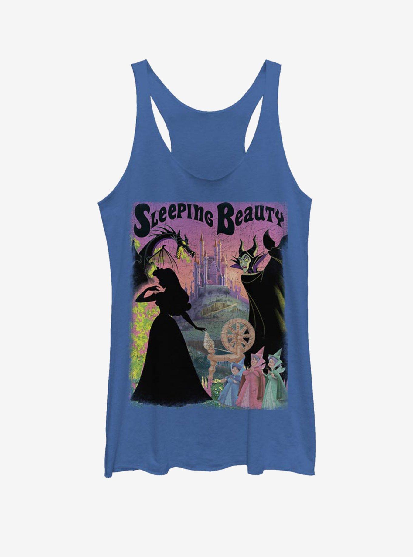 Disney Sleeping Beauty Poster Womens Tank Top, ROY HTR, hi-res