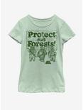 Star Wars Protect Our Forests Youth Girls T-Shirt, MINT, hi-res