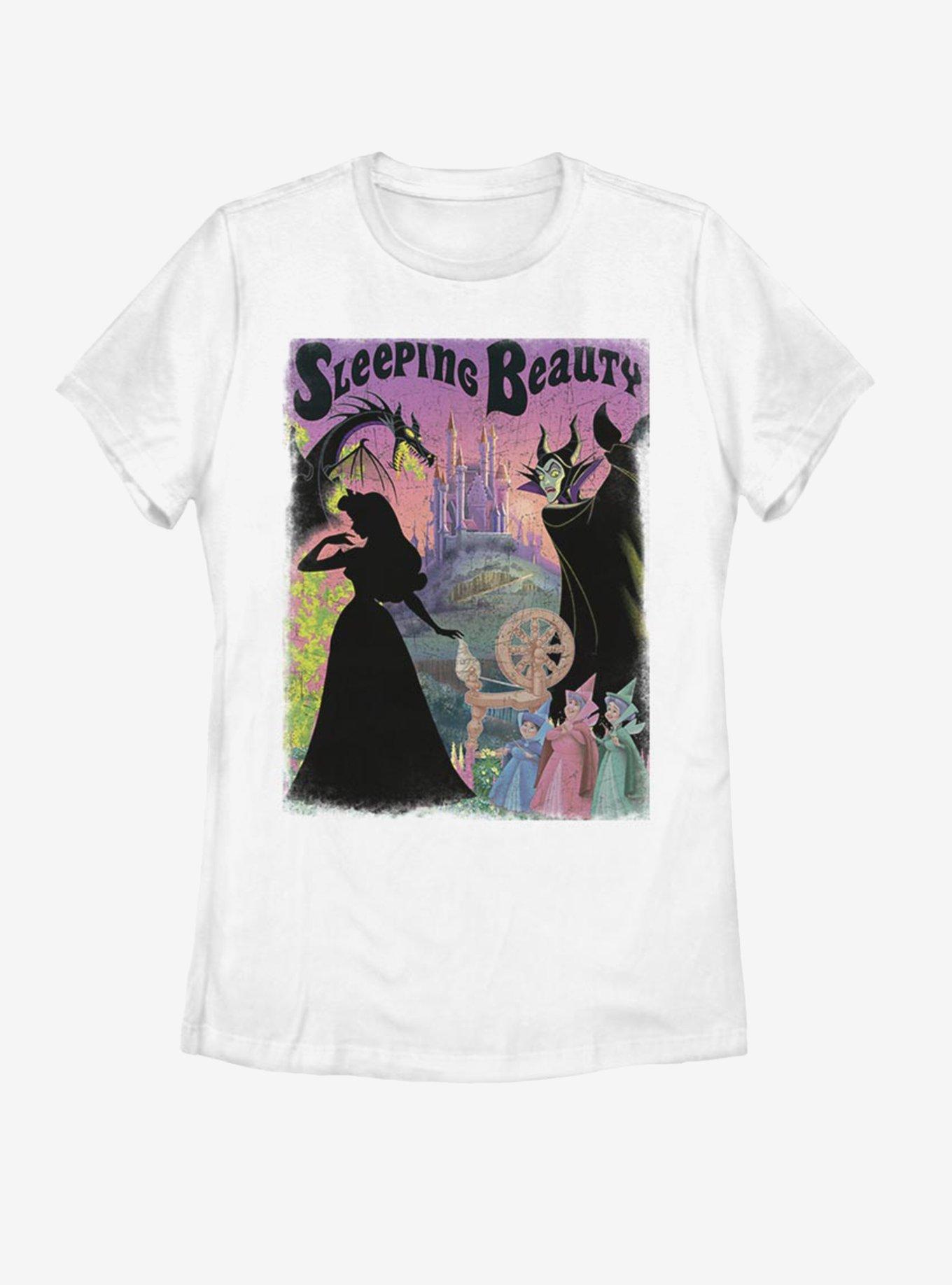 Disney Sleeping Beauty Poster Womens T-Shirt