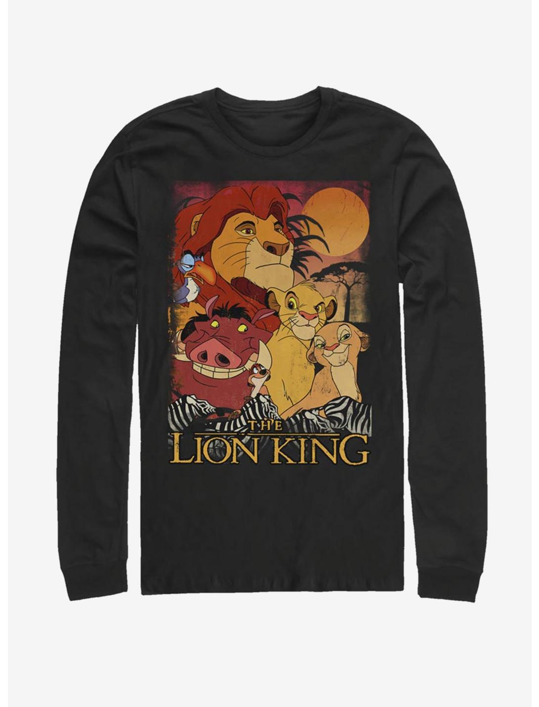 Disney The Lion King Paste Long-Sleeve T-Shirt, BLACK, hi-res