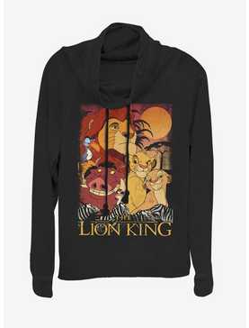 Disney The Lion King Paste Cowlneck Long-Sleeve Womens Top, , hi-res