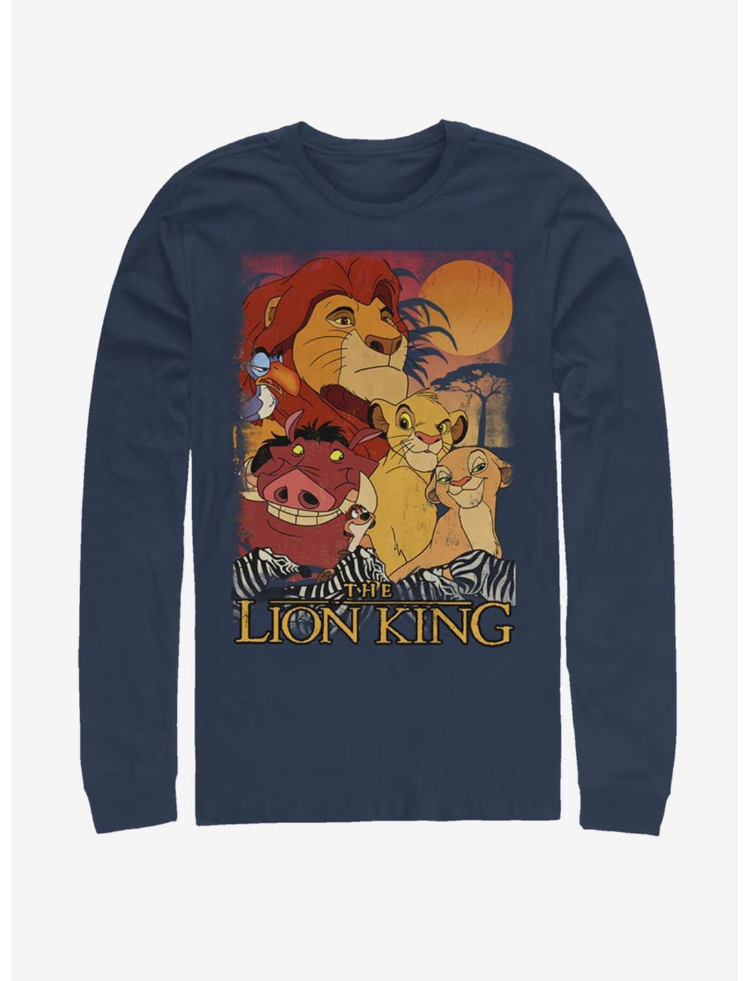 Disney The Lion King Paste Long-Sleeve T-Shirt, NAVY, hi-res