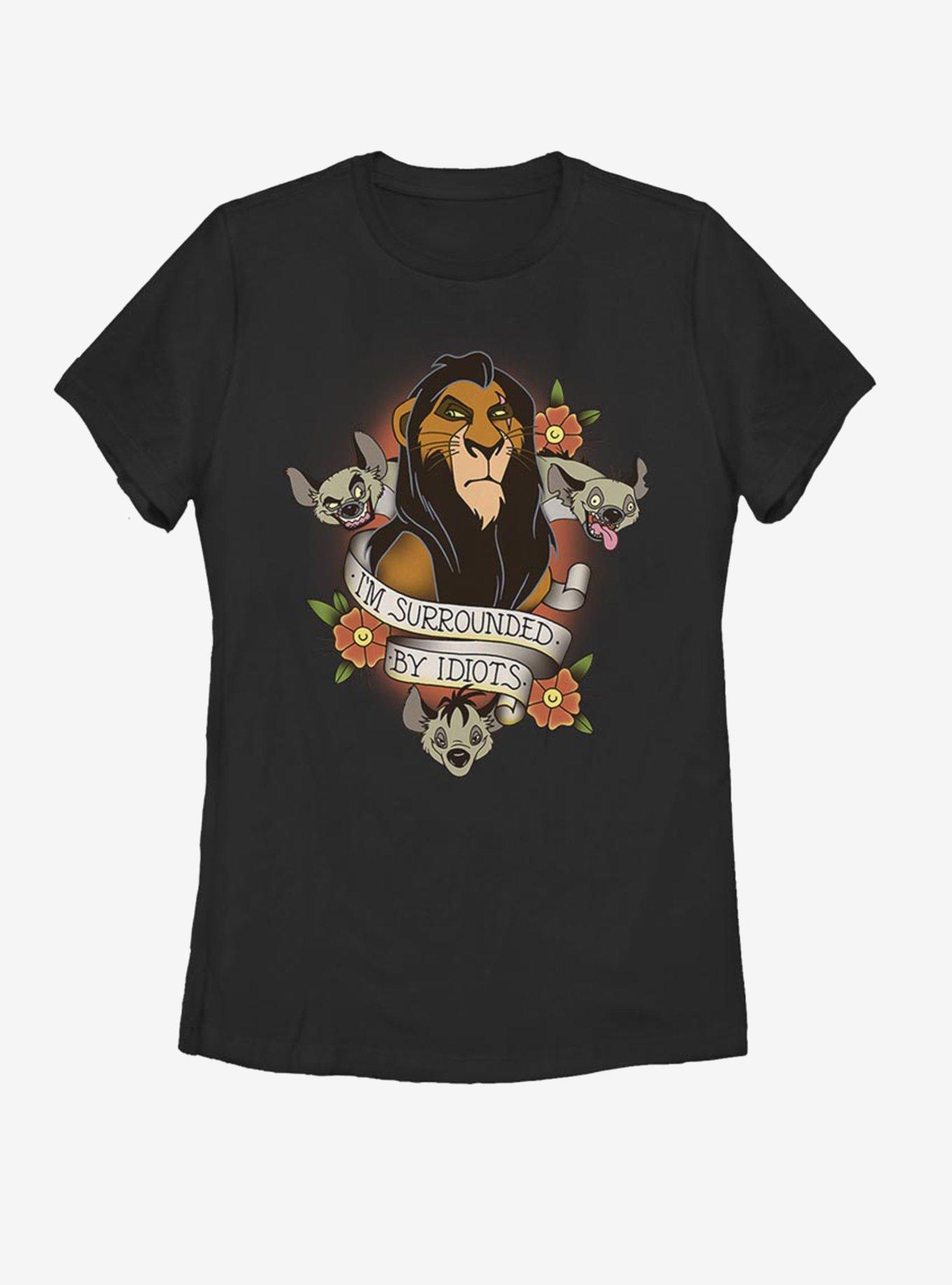 Disney The Lion King Surrounded Womens T-Shirt, BLACK, hi-res