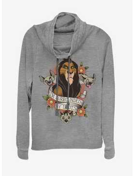 Disney The Lion King Surrounded Cowlneck Long-Sleeve Womens Top, , hi-res