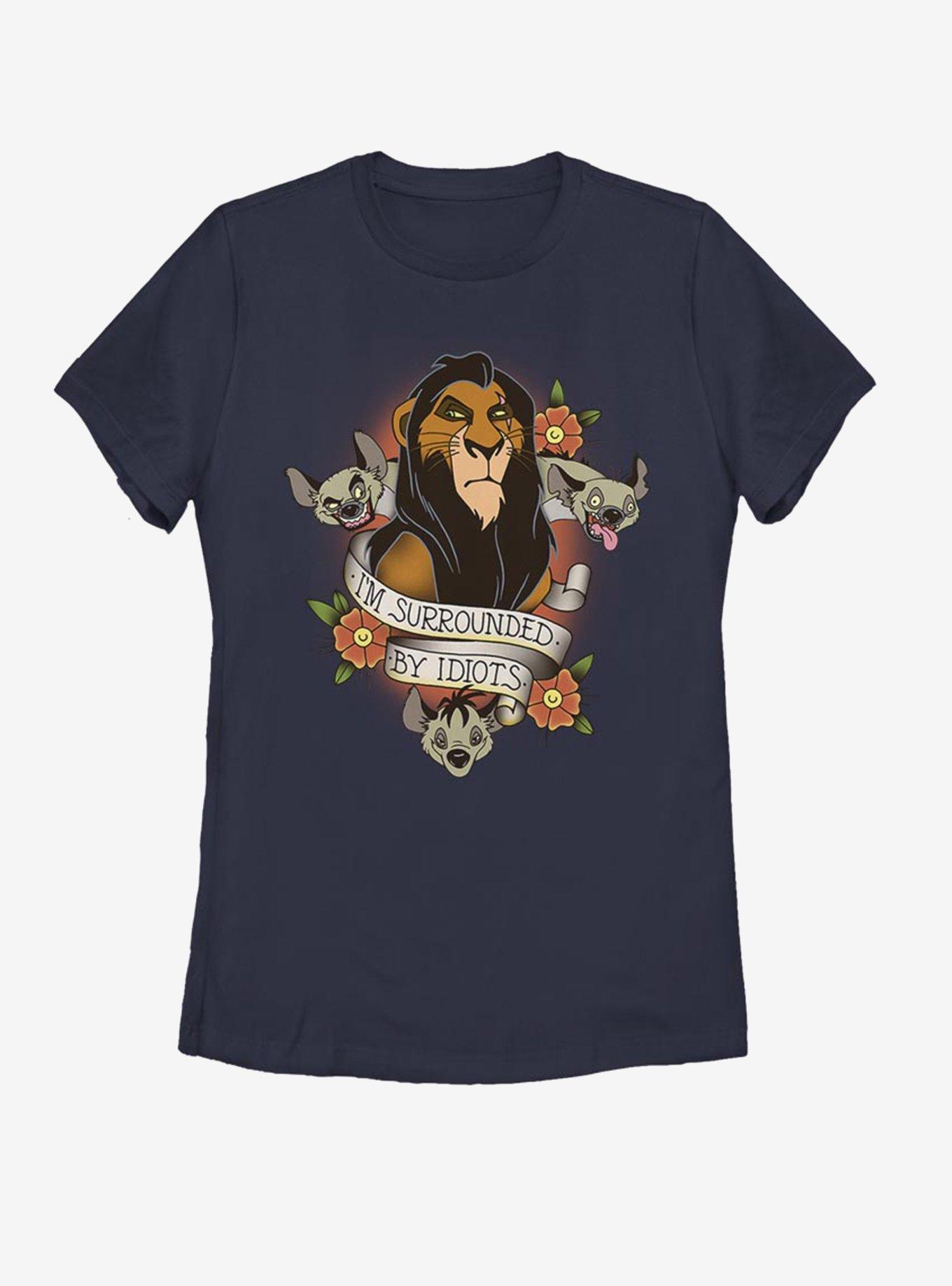 Disney The Lion King Surrounded Womens T-Shirt, NAVY, hi-res