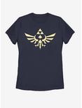 Nintendo Triumphant Triforce Womens T-Shirt, NAVY, hi-res