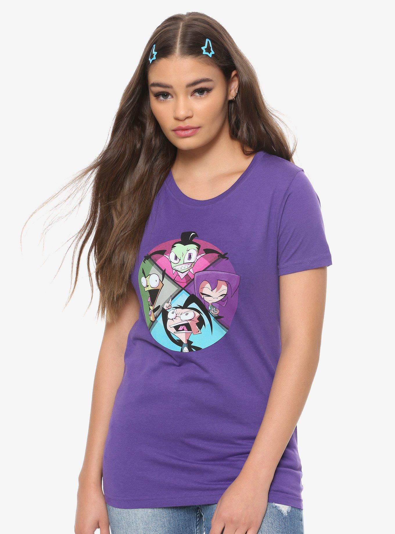 Invader Zim Character Quadrant Girls T-Shirt, MULTI, hi-res