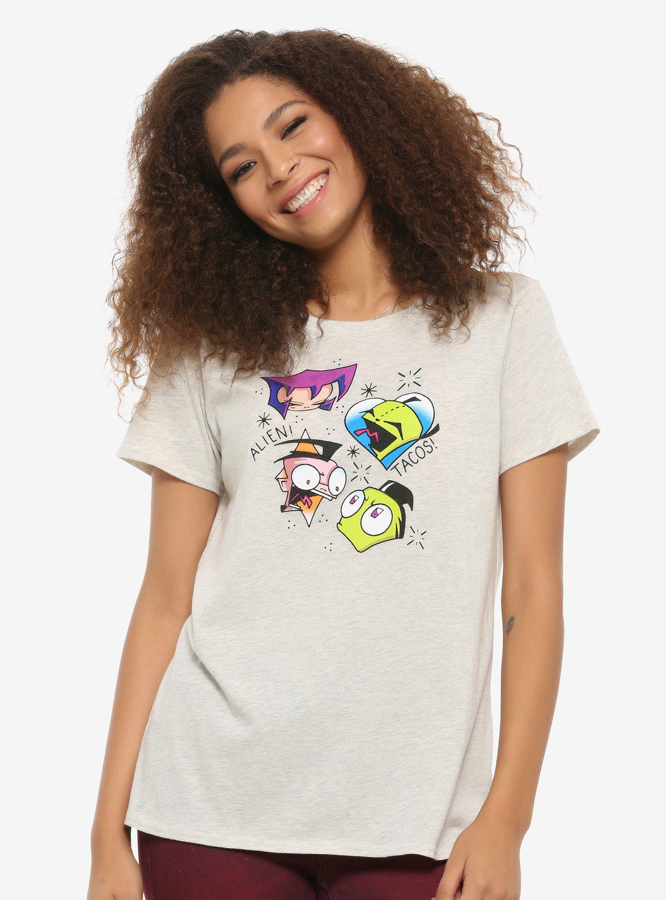 Invader Zim Tattoo Girls T-Shirt, MULTI, hi-res