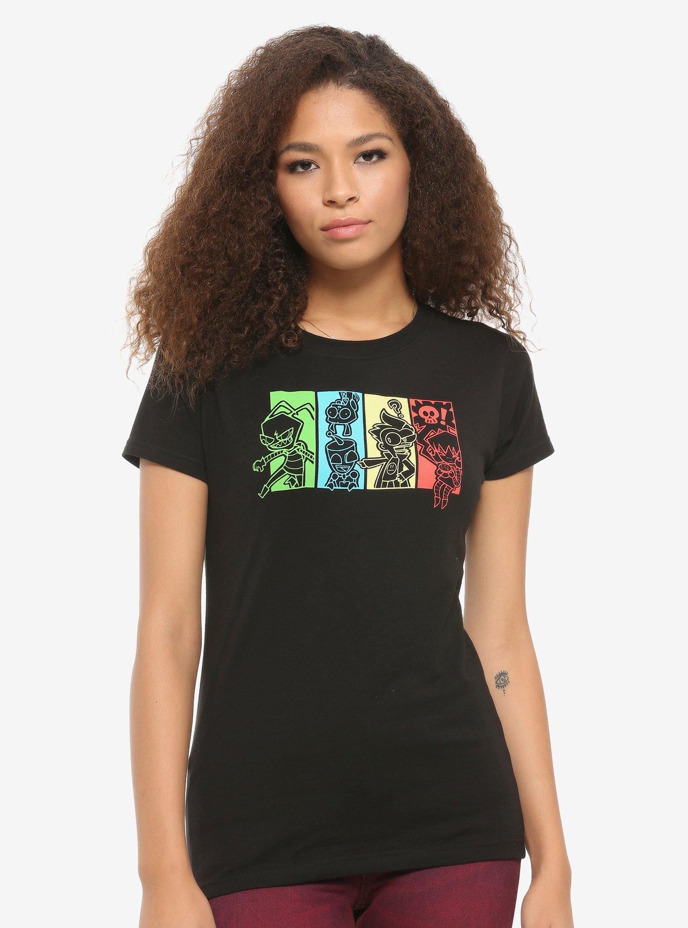 Invader Zim Color Panels Girls T-Shirt, MULTI, hi-res