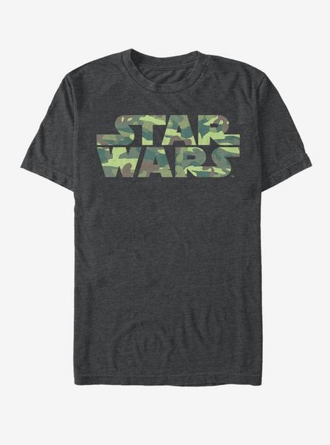 Star Wars Camo Logo T-Shirt - GREY | BoxLunch