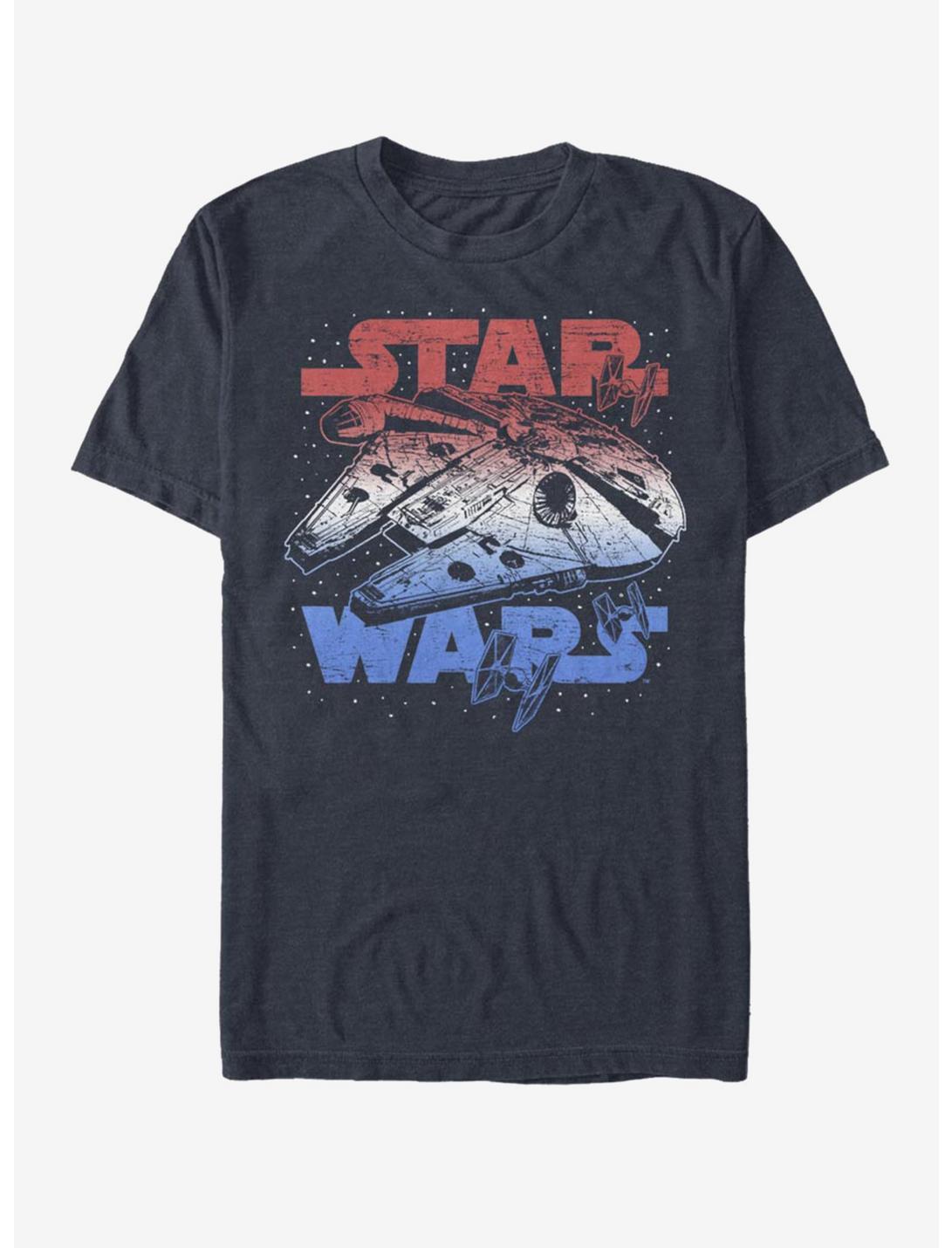 Star Wars Star Spangled Falcon T-Shirt, DARK NAVY, hi-res