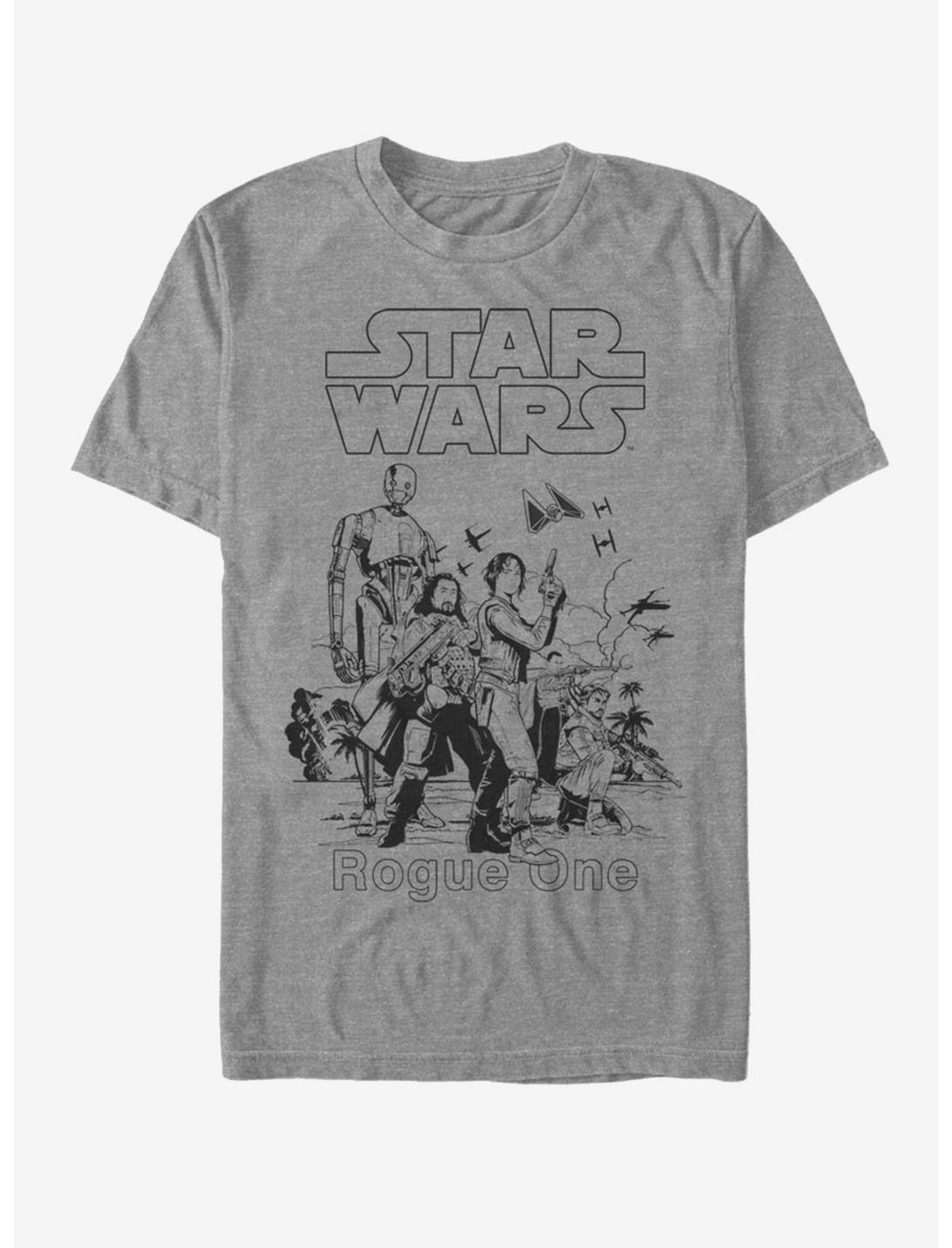 Star Wars Heroes Outline T-Shirt, , hi-res