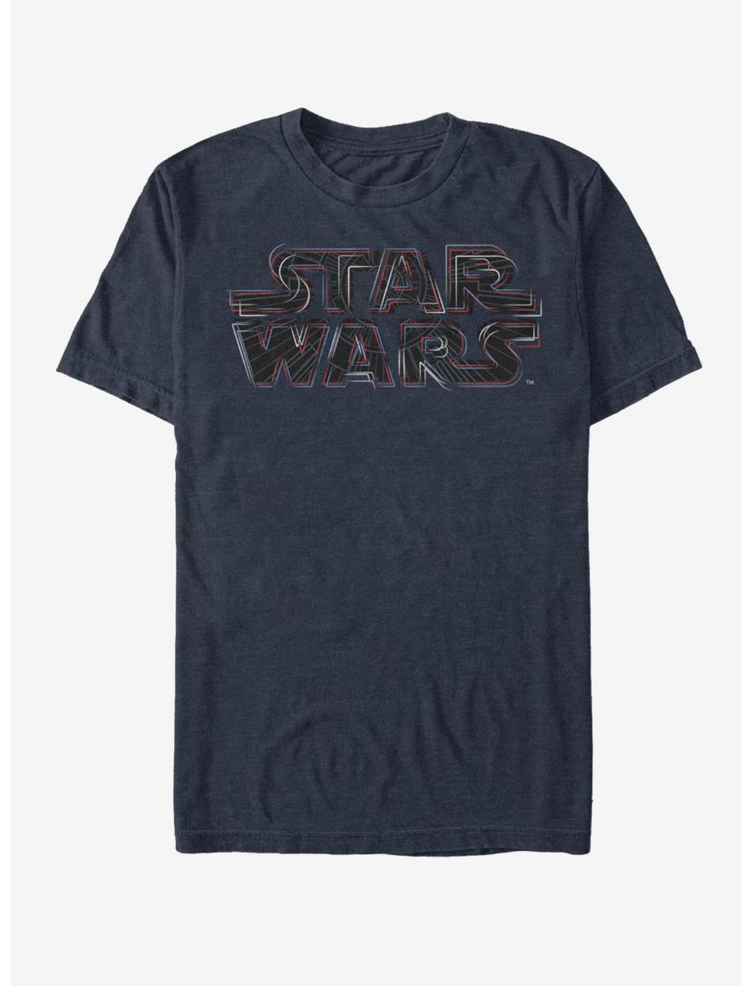 Star Wars Logo Lines T-Shirt, DARK NAVY, hi-res