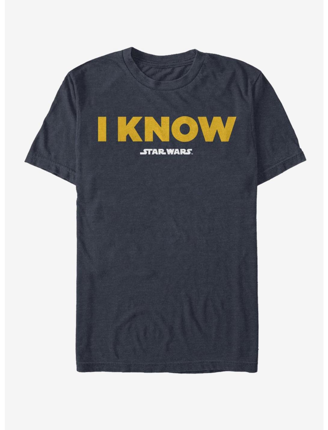 Star Wars I Know T-Shirt, DARK NAVY, hi-res