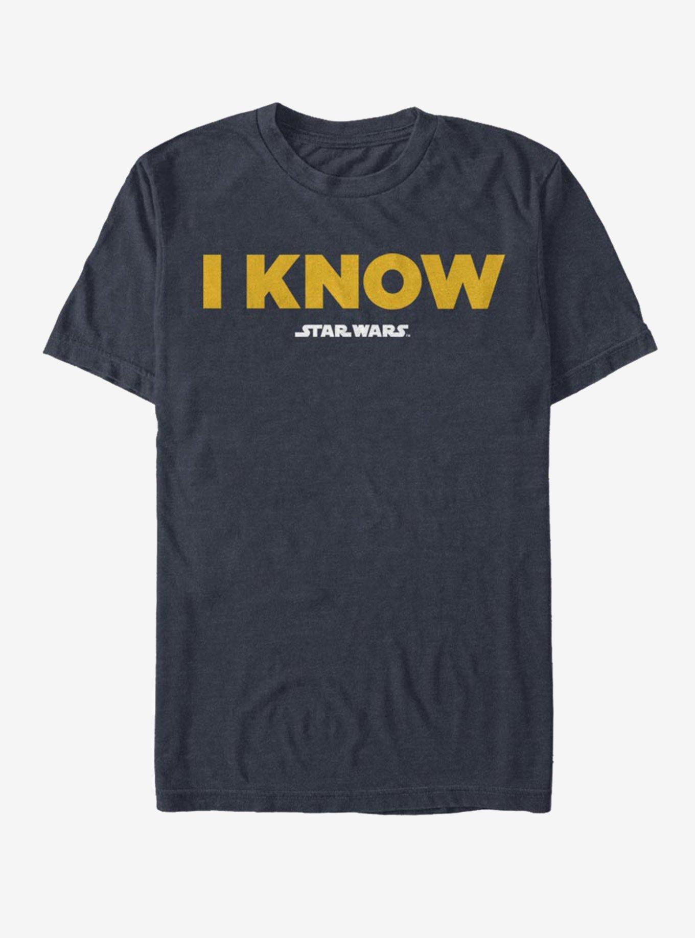 Star Wars I Know T-Shirt, DARK NAVY, hi-res