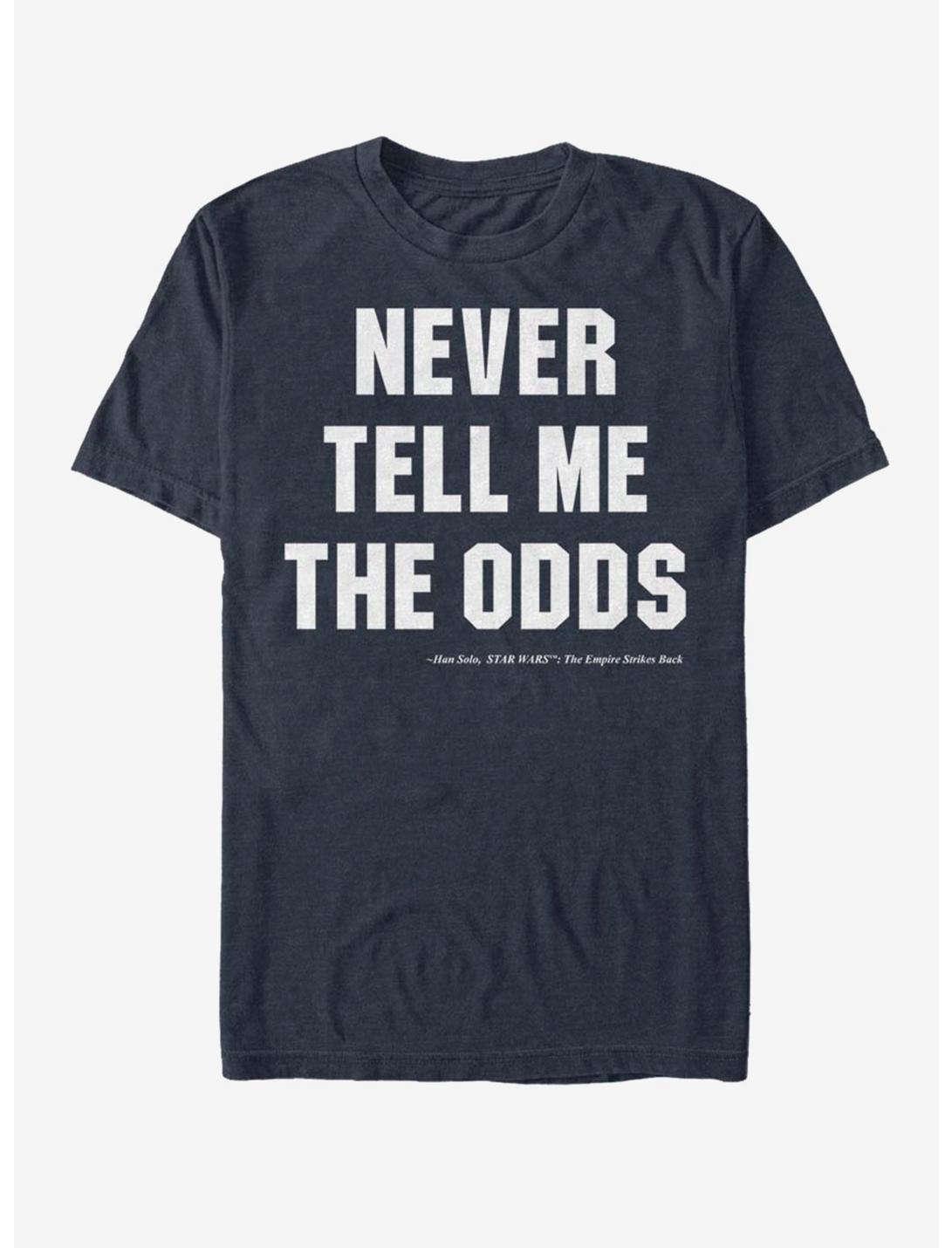 Star Wars Never Tell Me The Odds T-Shirt, DARK NAVY, hi-res