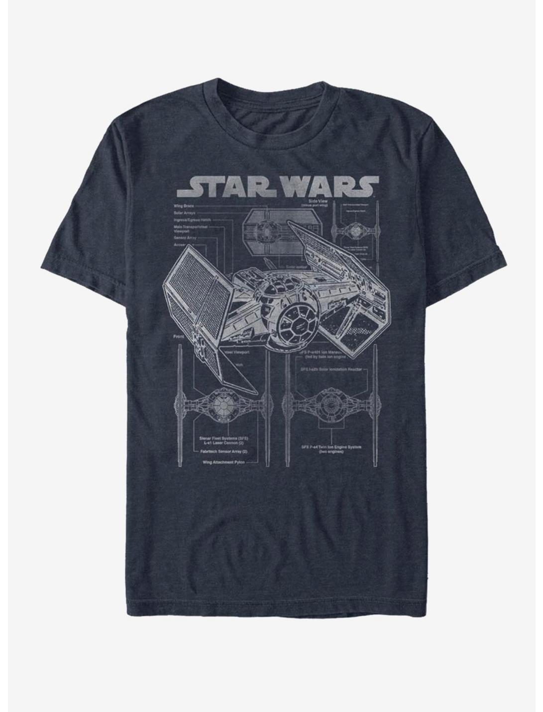Star Wars Tie Fighter T-Shirt, DARK NAVY, hi-res