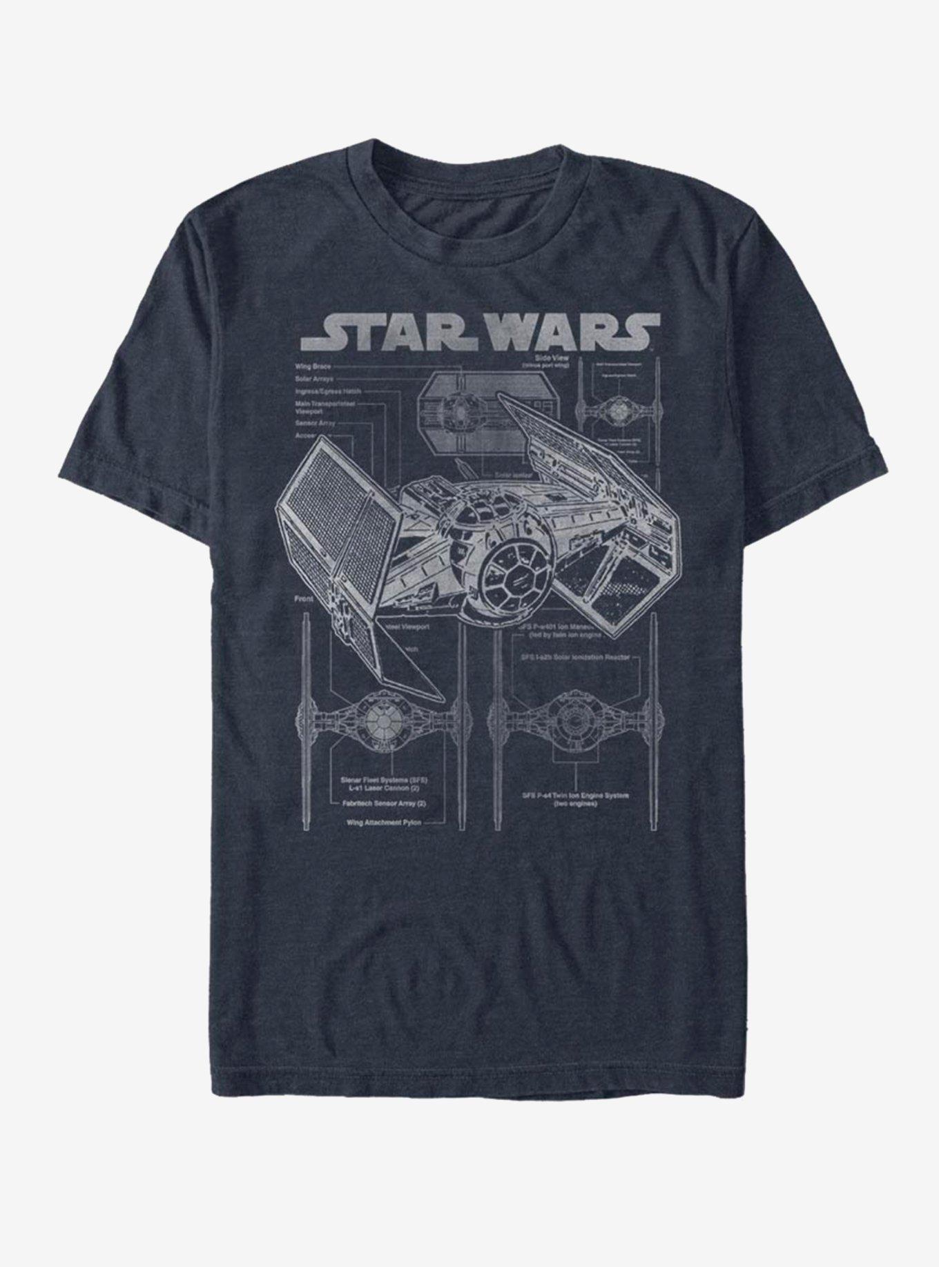 Star Wars Tie Fighter T-Shirt, DARK NAVY, hi-res