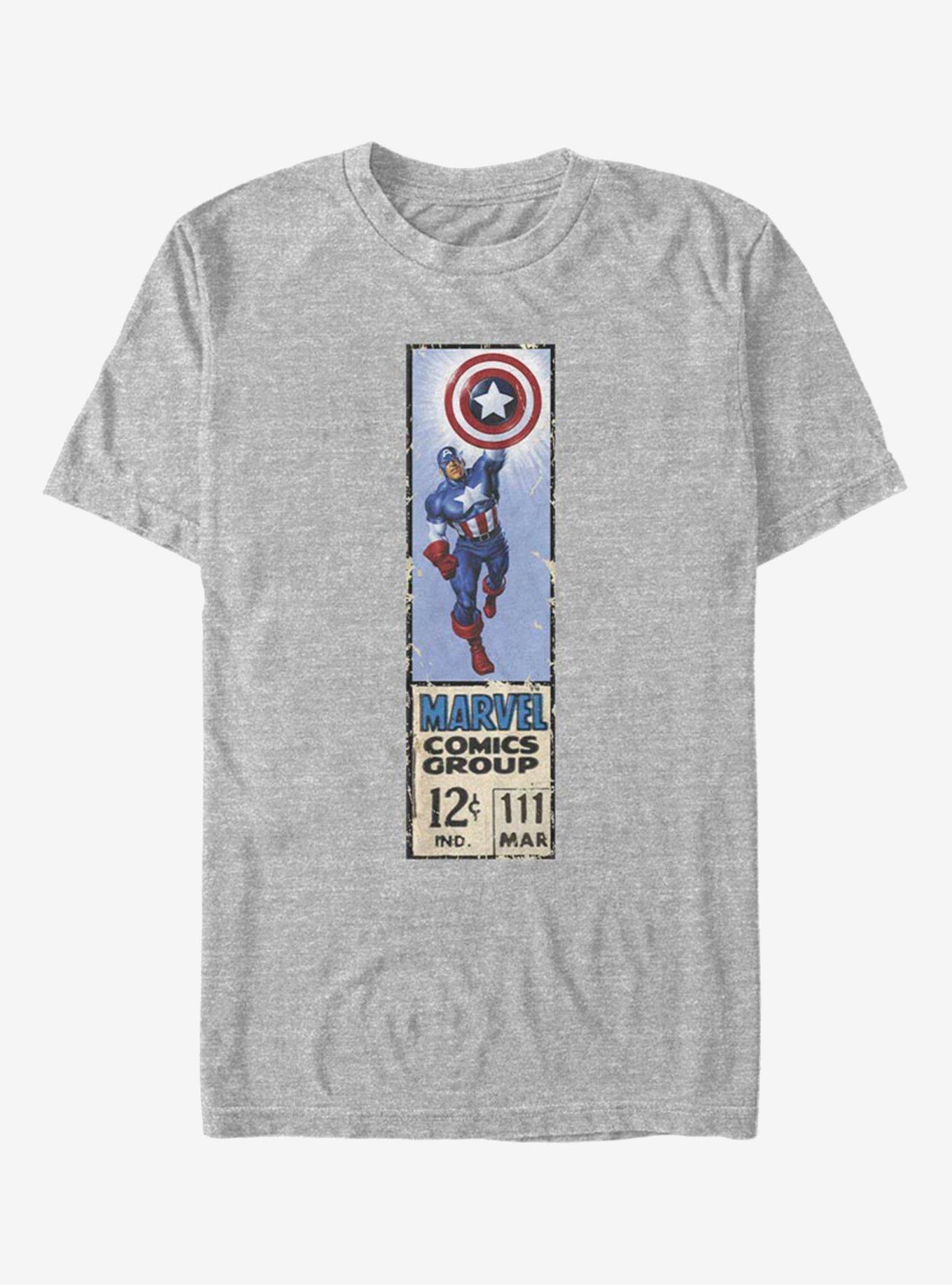Marvel Captain America Label T-Shirt, , hi-res