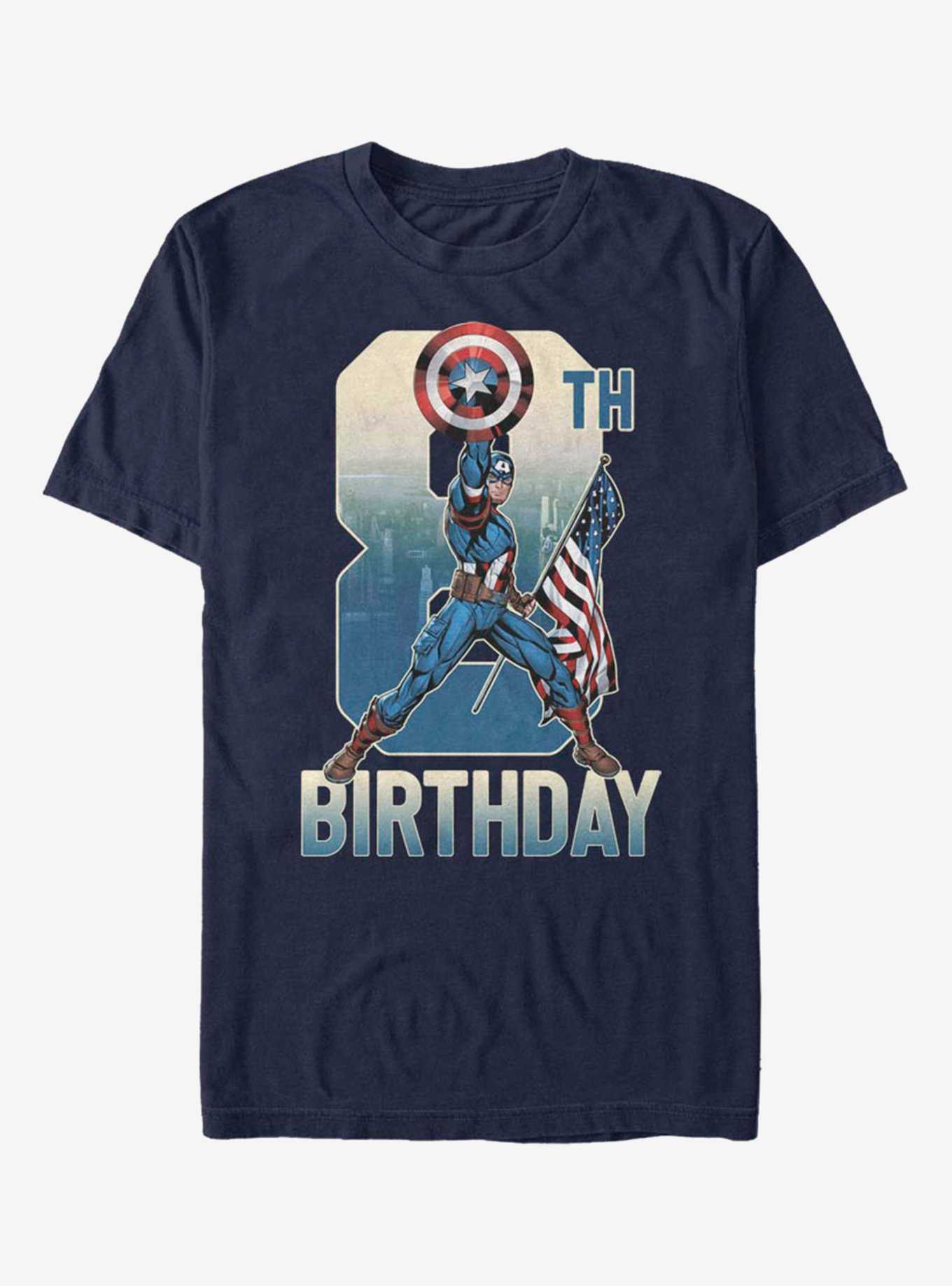 Marvel Captain America 8th Birthday T-Shirt, , hi-res