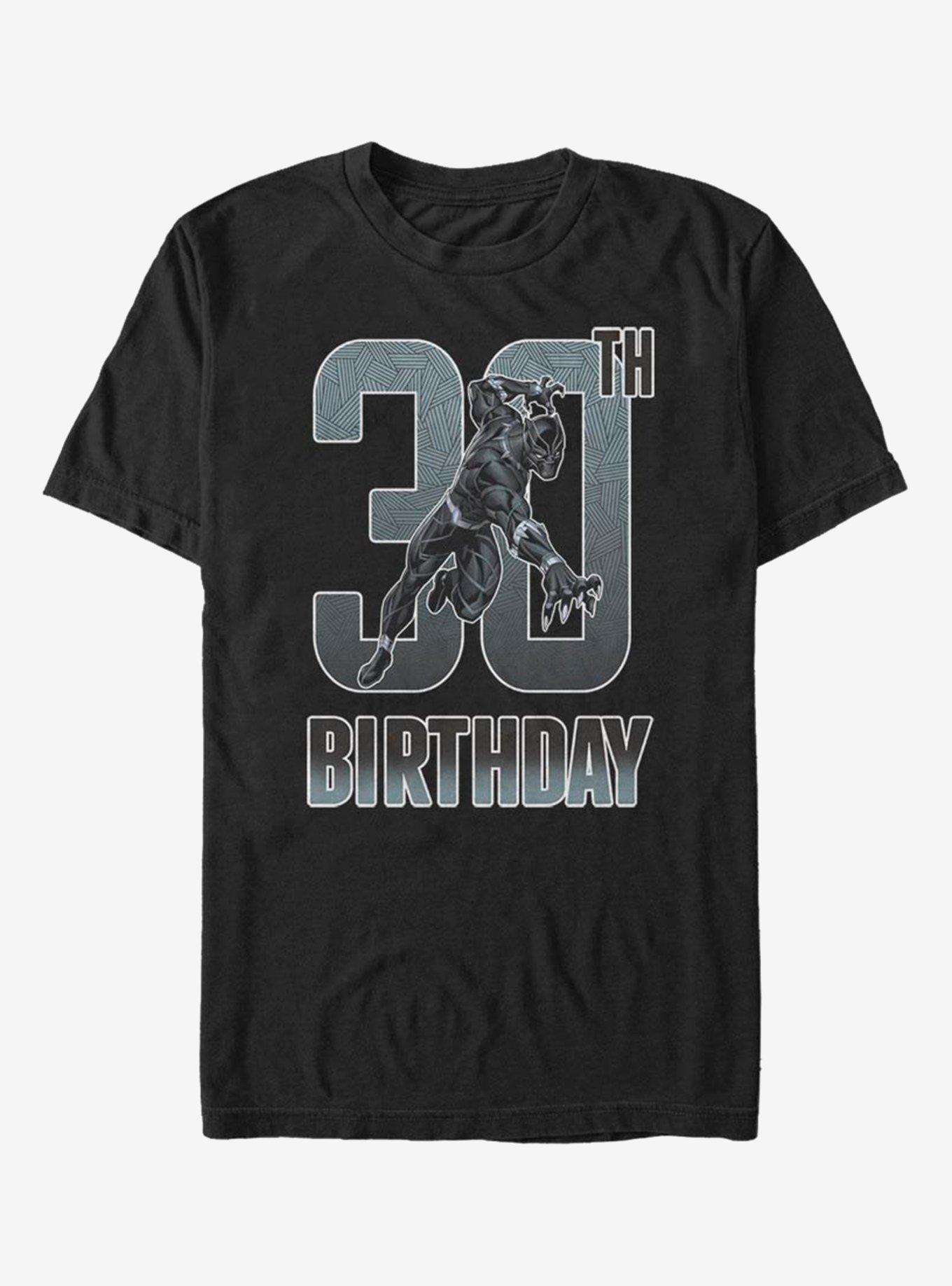 Marvel Black Panther 30th Birthday T-Shirt, BLACK, hi-res