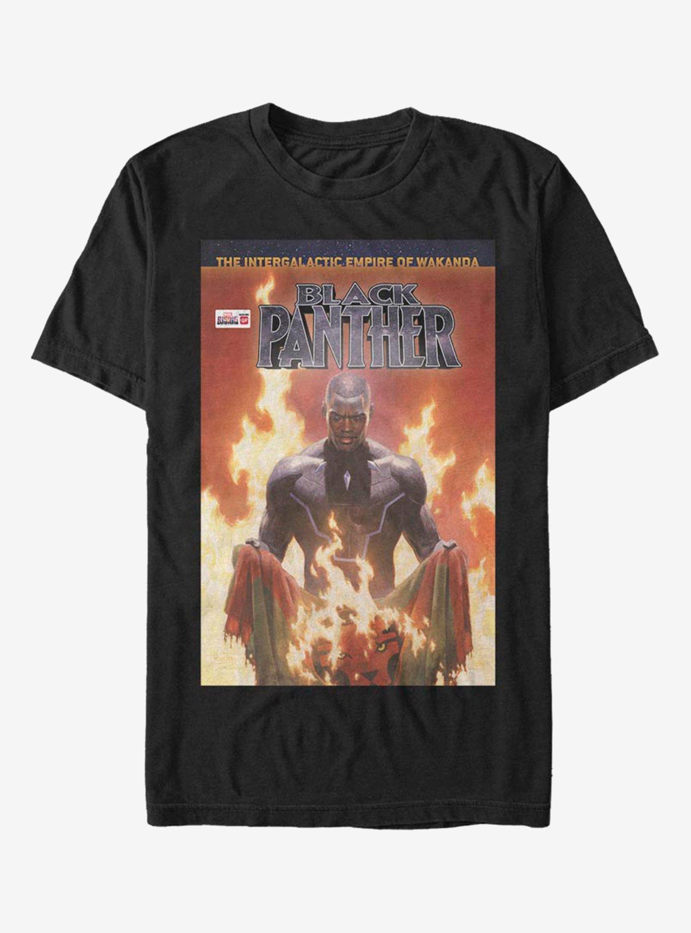 Marvel Black Panther Fire T-Shirt, BLACK, hi-res