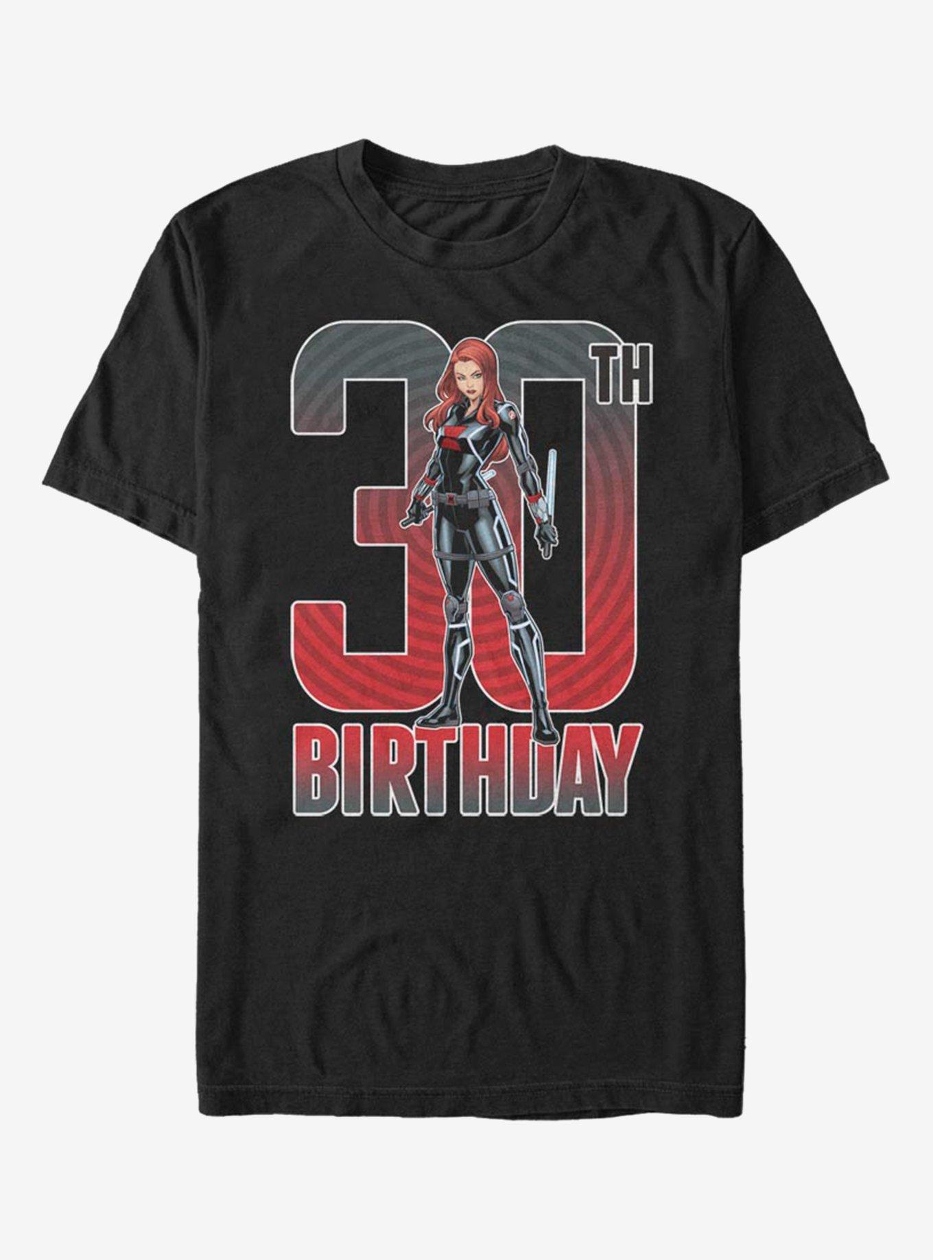 Marvel Black Widow 30th Birthday T-Shirt, BLACK, hi-res