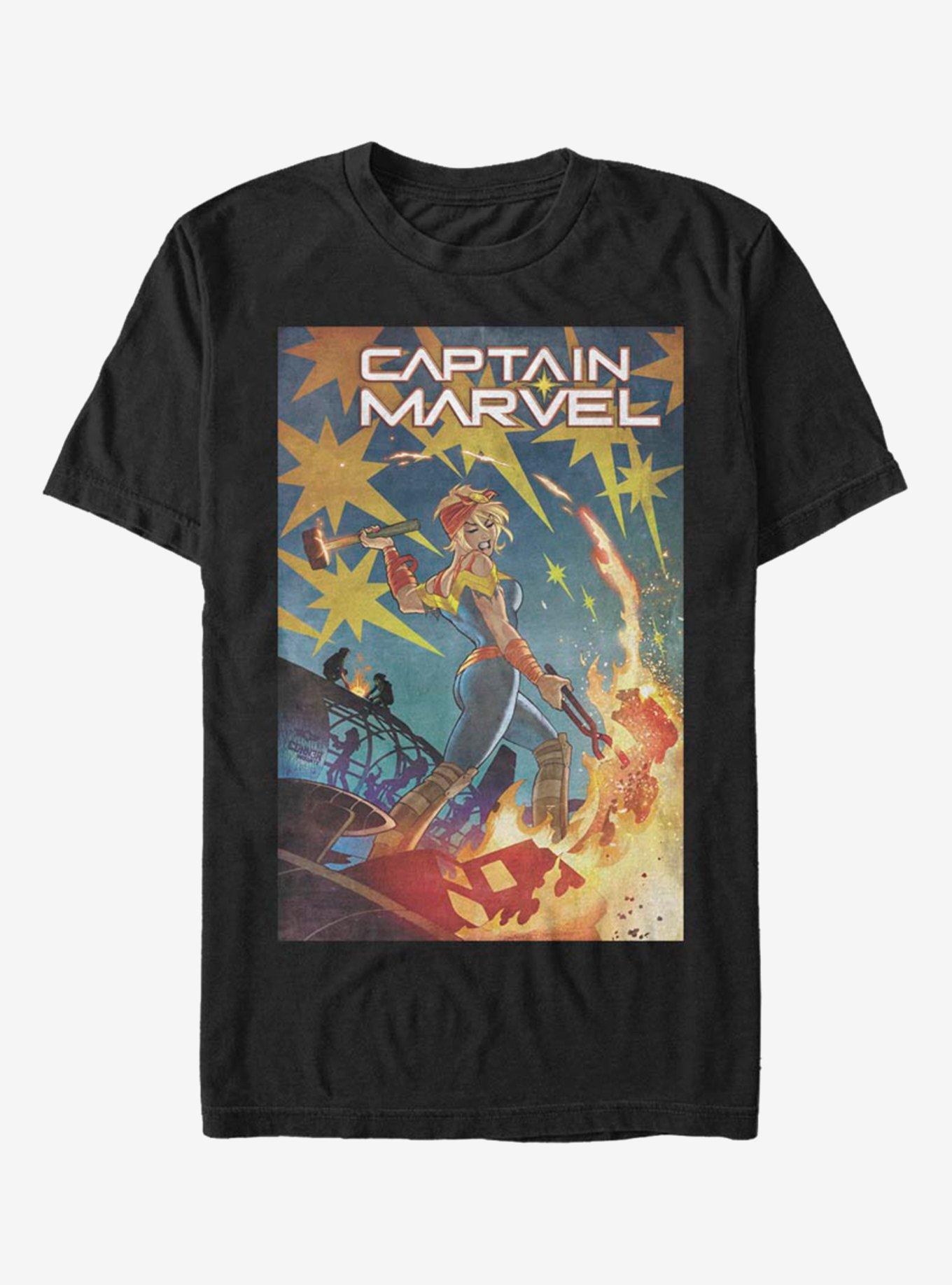 Marvel Captain Marvel T-Shirt, BLACK, hi-res