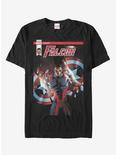 Marvel Falcon Captain Cover T-Shirt, BLACK, hi-res
