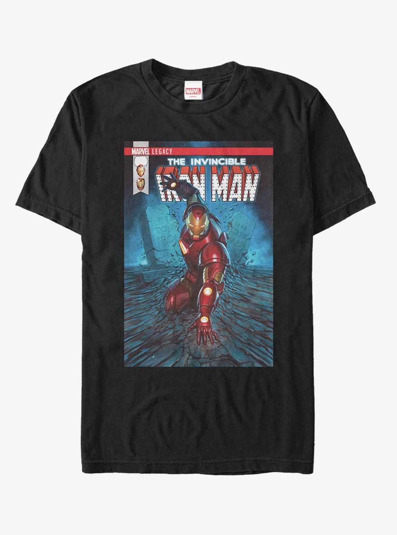 Marvel Iron Man Earth Shock T-Shirt, BLACK, hi-res
