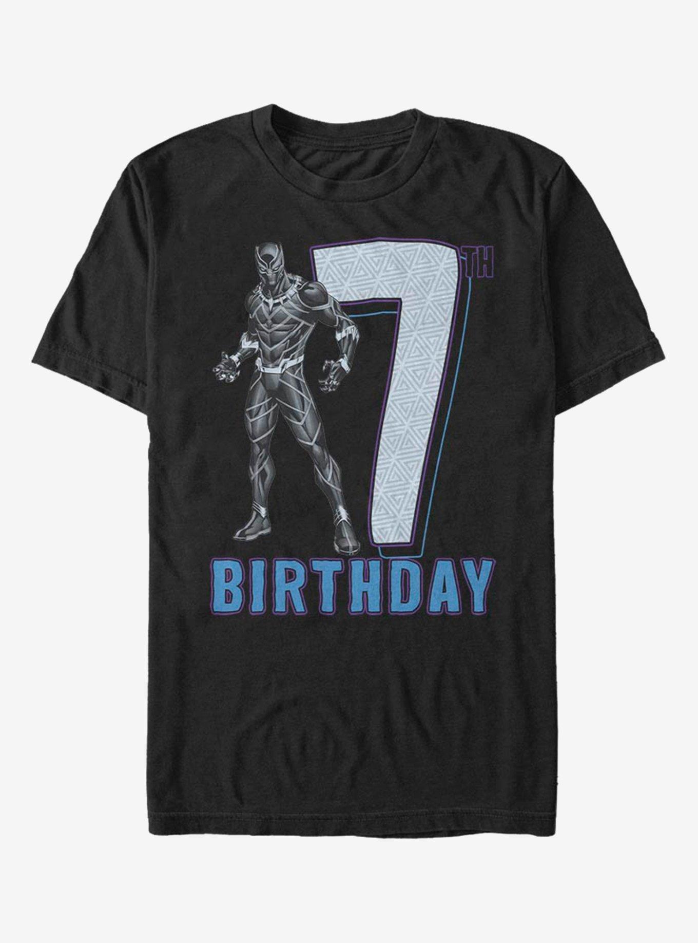 Marvel Black Panther Birthday T-Shirt, BLACK, hi-res