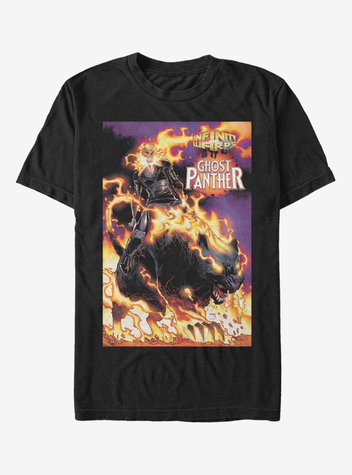 Marvel Ghost Rider Ghost Panther T-Shirt, BLACK, hi-res