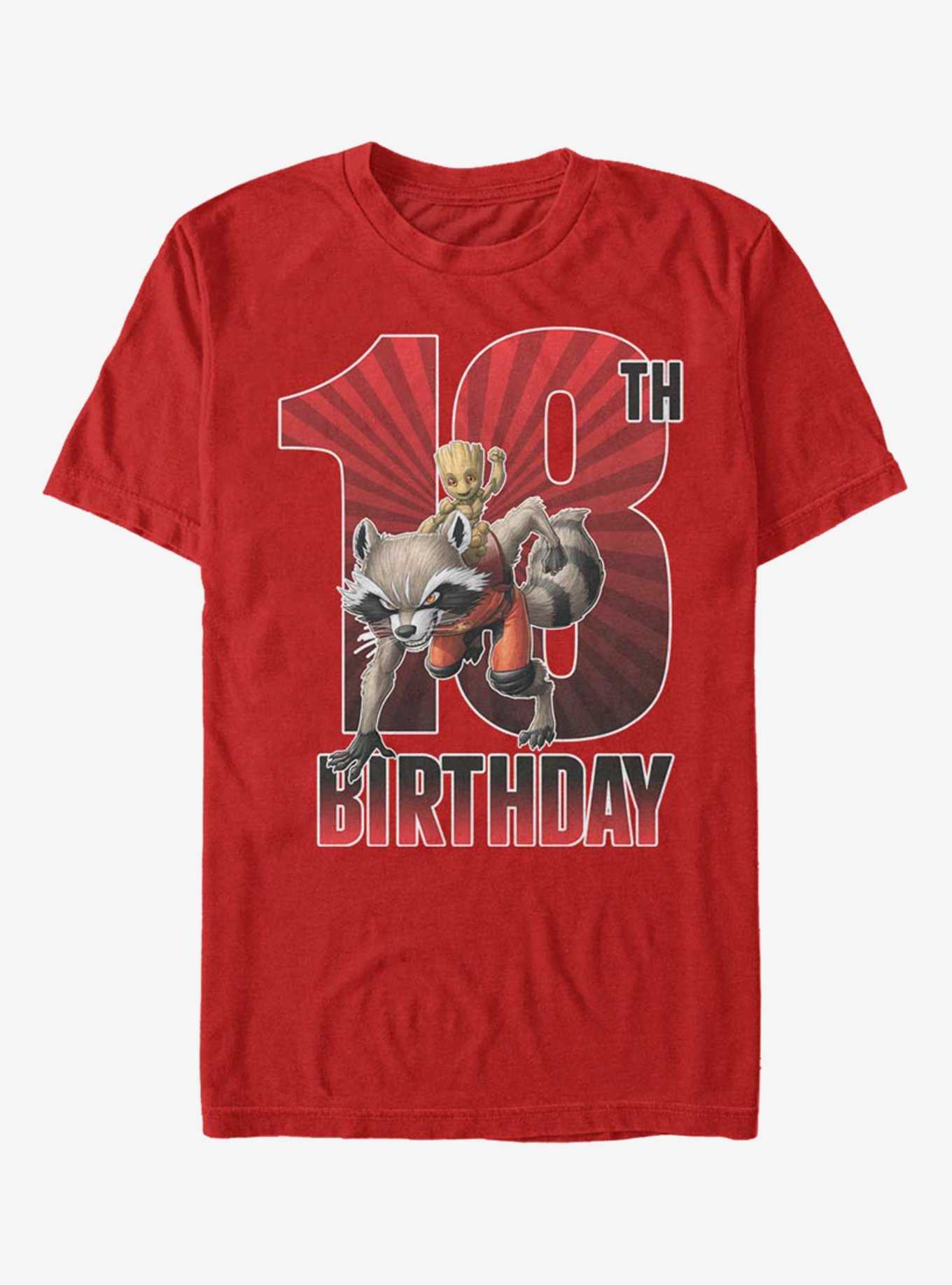 Marvel Guardians Of The Galaxy Groot 18th Birthday T-Shirt, , hi-res