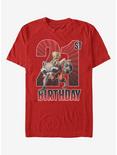Marvel Guardians Of The Galaxy Groot 21st Birthday T-Shirt, RED, hi-res