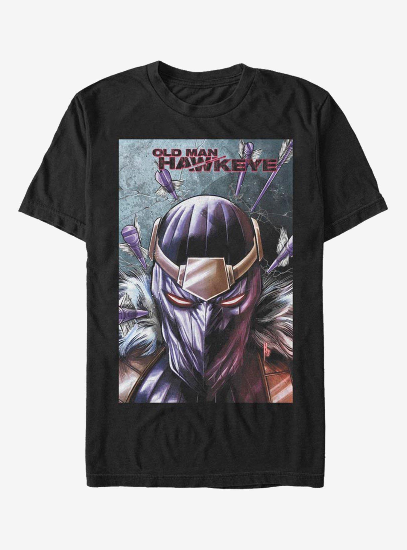 Marvel Old Man Hawkeye T-Shirt, BLACK, hi-res
