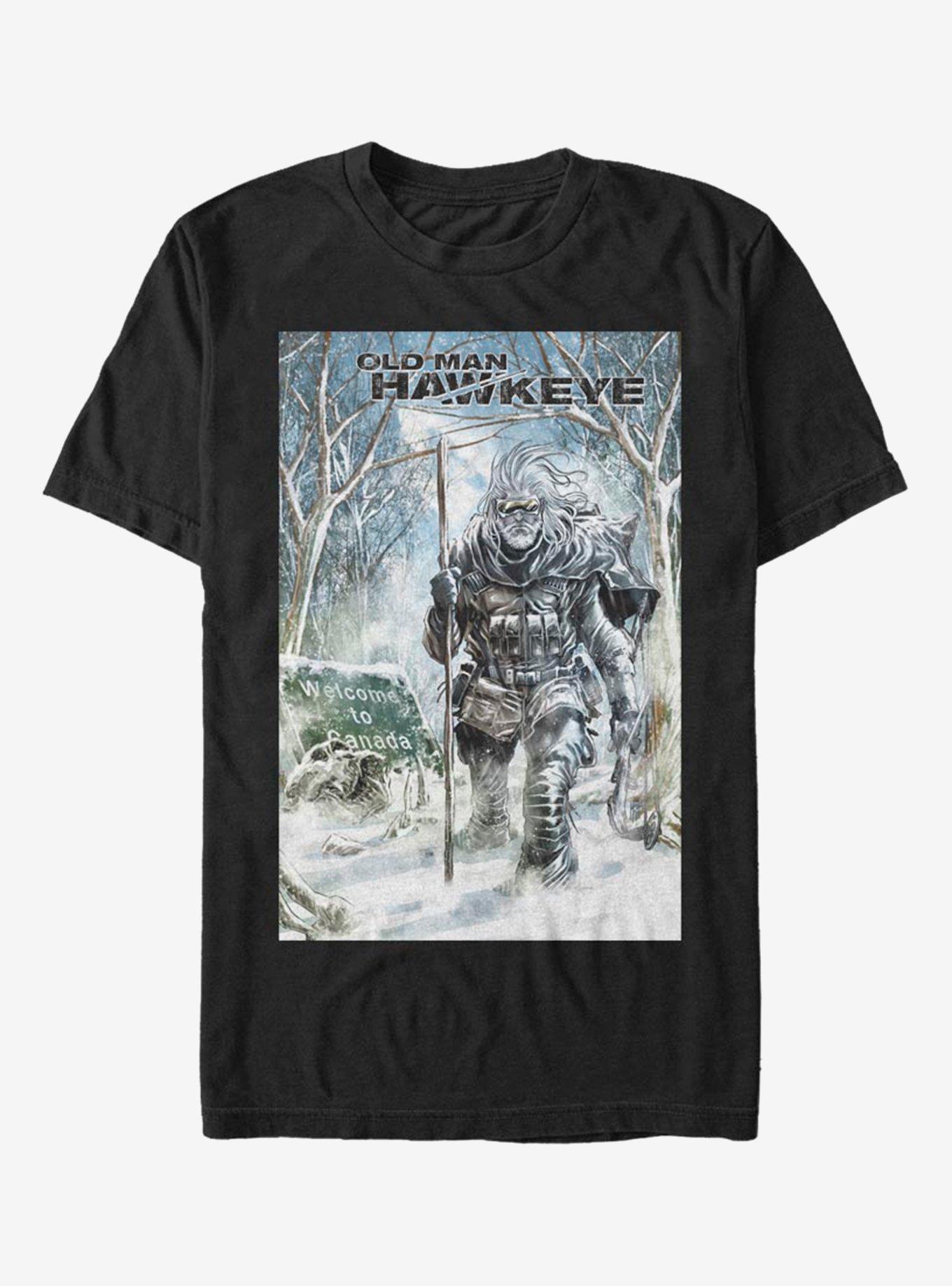 Marvel Old Man Hawkeye T-Shirt, BLACK, hi-res