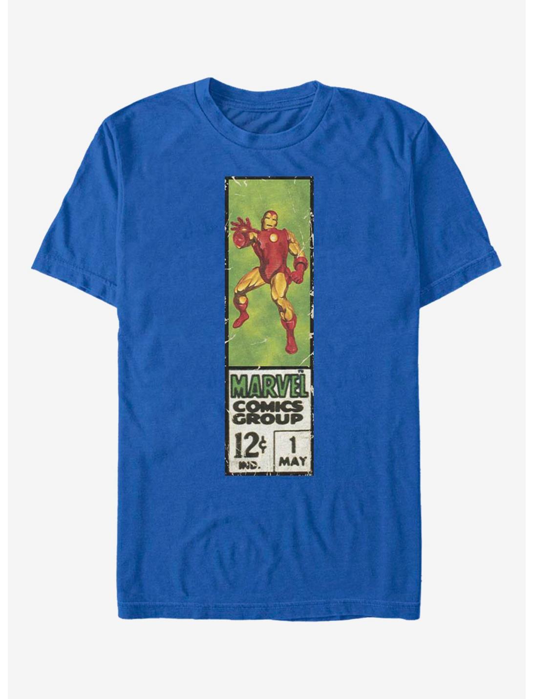 Marvel Iron Man Iron Label T-Shirt, ROYAL, hi-res