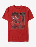 Marvel Iron Man 21st Birthday T-Shirt, RED, hi-res