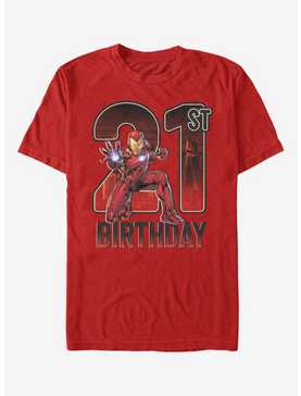Marvel Iron Man 21st Birthday T-Shirt, , hi-res