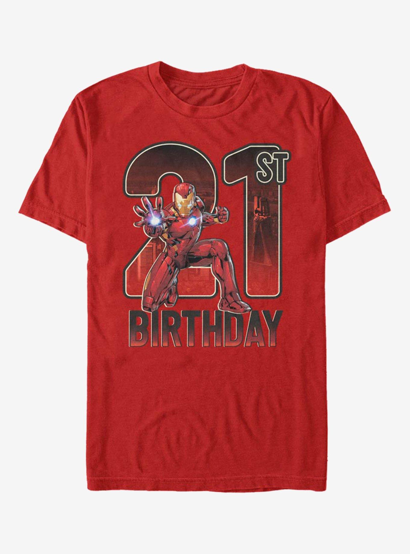 Marvel Iron Man 21st Birthday T-Shirt, , hi-res