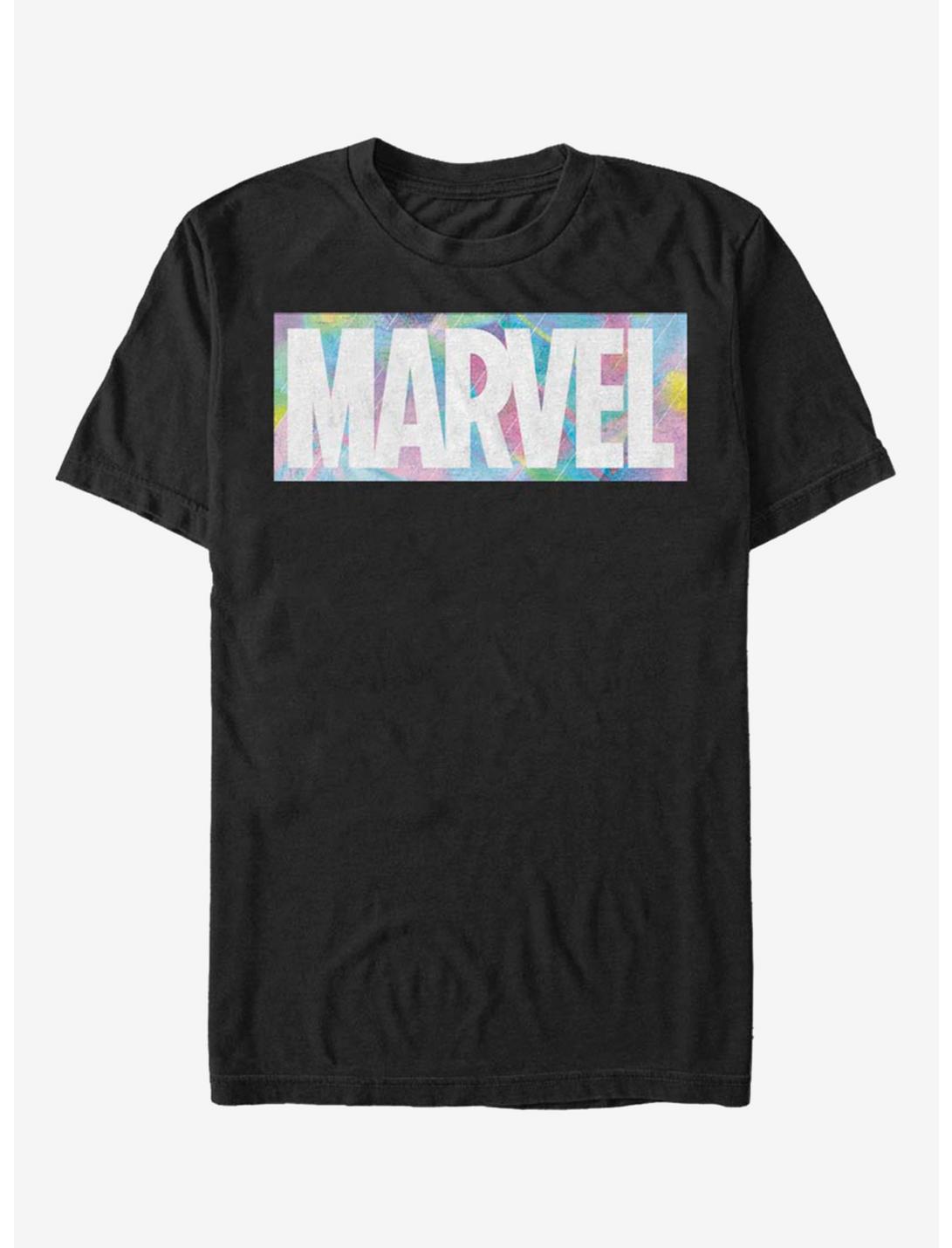 Marvel Iridescent Pop Logo T-Shirt, BLACK, hi-res